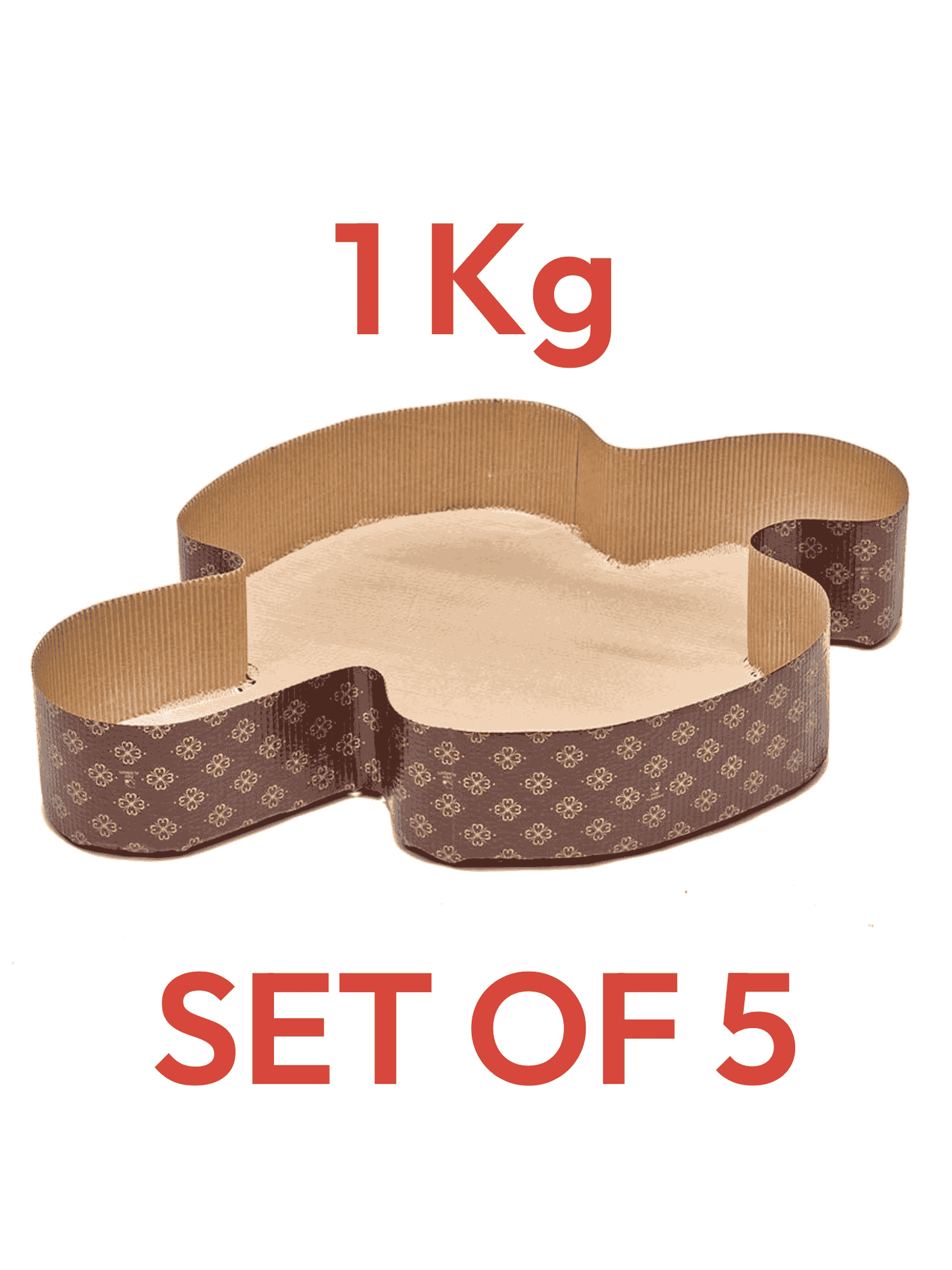 Deluxe Colomba molds 1kg (set of 5)