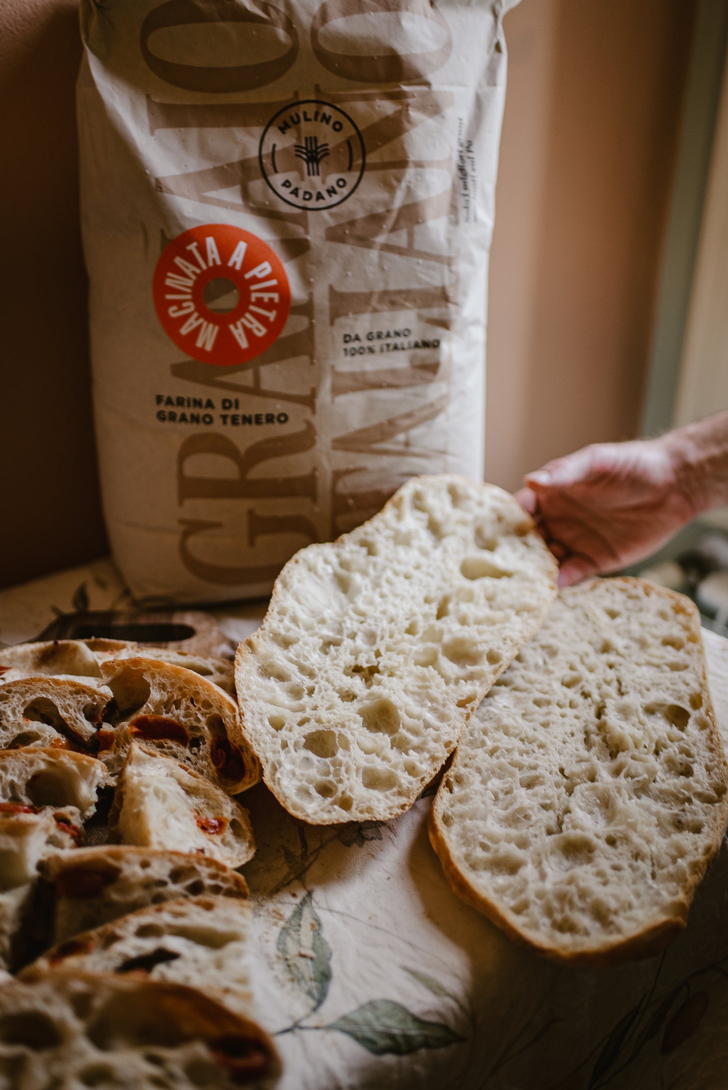 Mulino Padano Tipo 2 Stone-Ground Strong Bread Flour – 100% Italian Grains (5kg/11lbs)