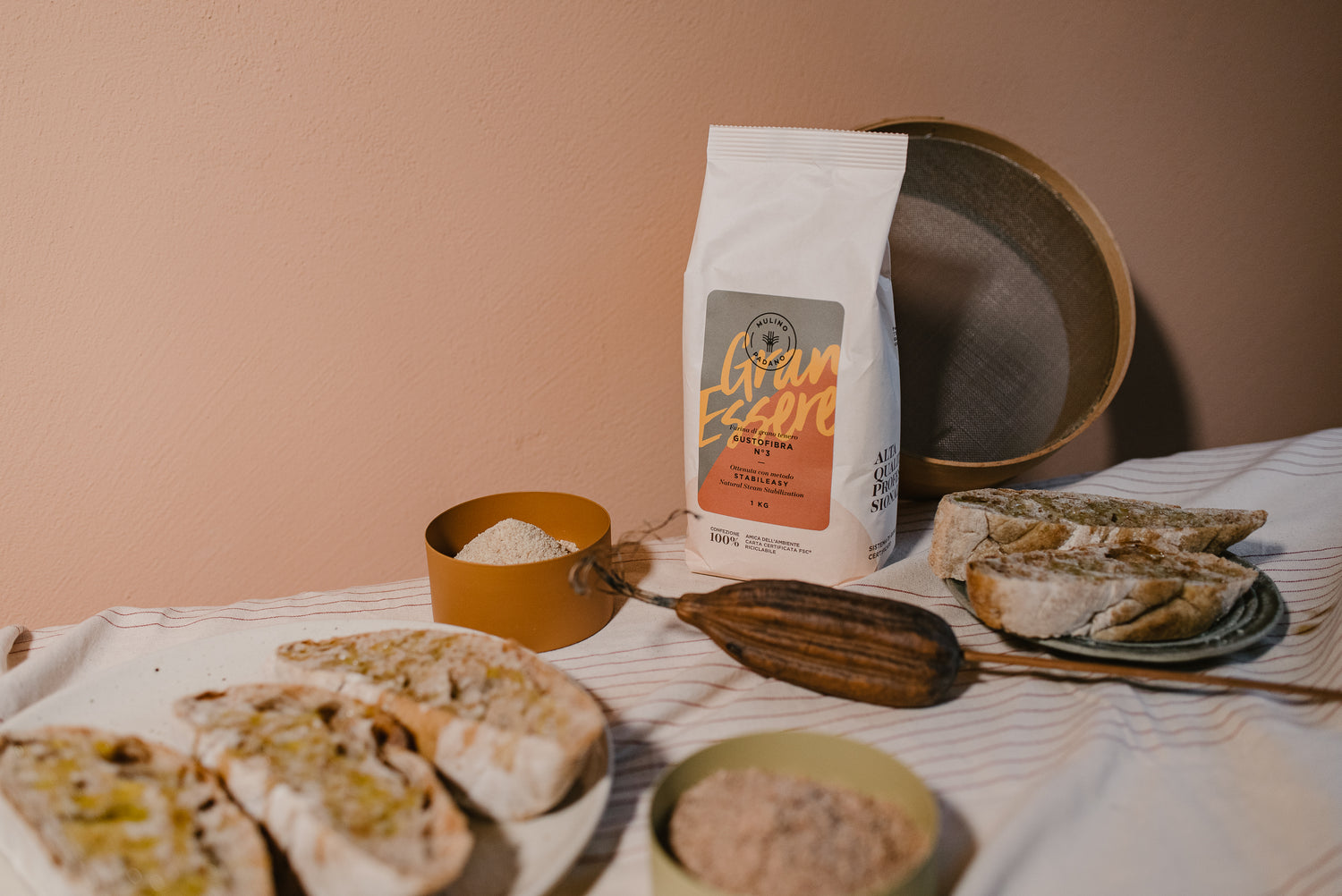 Mulino Padano GranEssere Gustofibra N°3 – Wholemeal (1kg)