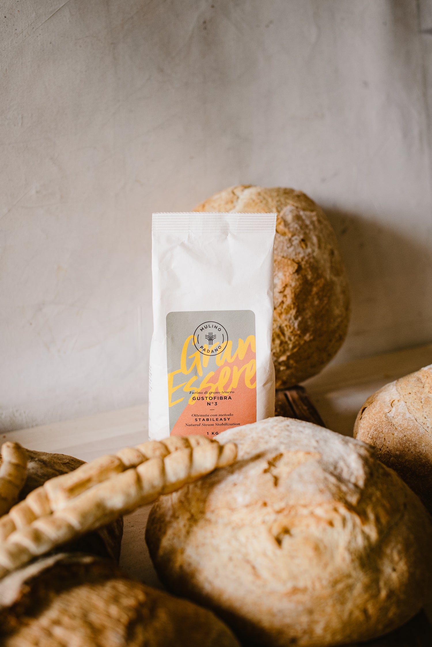 Mulino Padano GranEssere Gustofibra N°3 – Wholemeal (1kg)