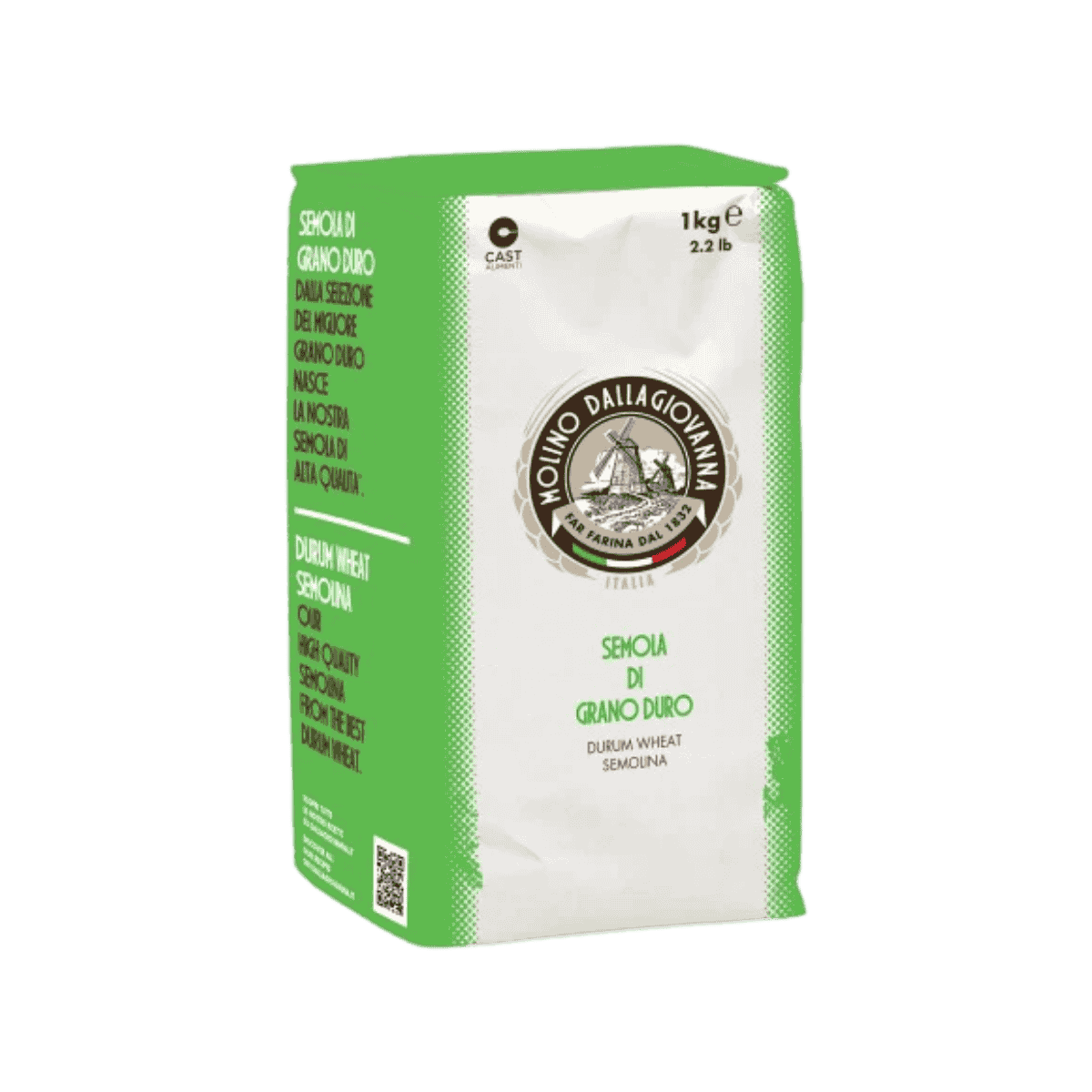 Dallagiovanna Durum Wheat Semolina (1kg/2.2lbs)