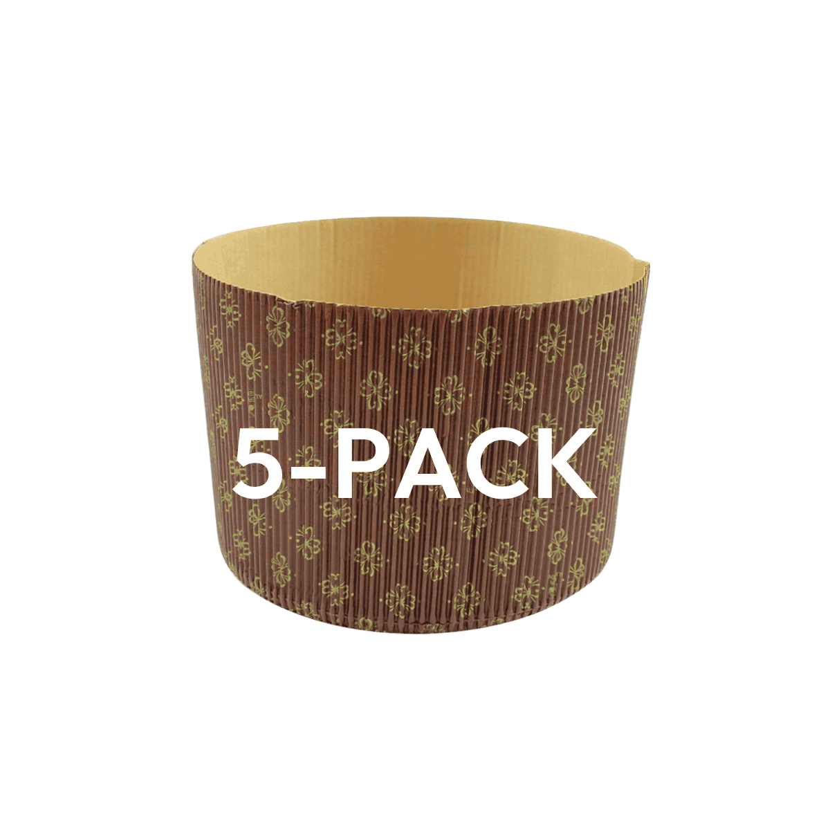 Deluxe Panettone molds (High Shape, 750 grams, set of 5)