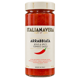 Italianavera Arrabbiata spicy tomato pasta sauce, 600 g jar — front packaging