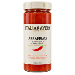 Italianavera Arrabbiata spicy tomato pasta sauce, 600 g jar — front packaging