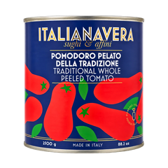Italianavera Traditional Whole Peeled Tomatoes, 2.5 kg can — front packaging