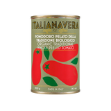 Italianavera Organic Whole Peeled Tomatoes, 400 g can — front packaging