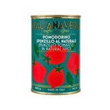 Italianavera Spunzillo cherry tomatoes in water and salt, 400 g can — front packaging