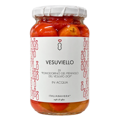 Italianavera Vesuviello Piennolo del Vesuvio DOP cherry tomatoes, 520 g jar — front packaging