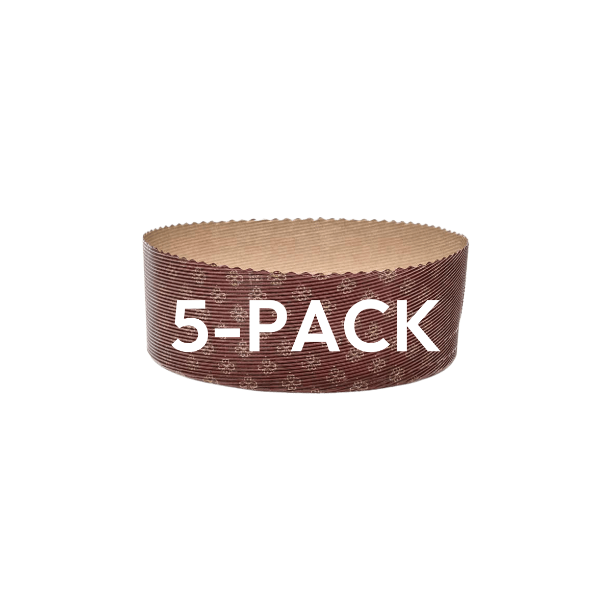 Deluxe Panettone molds (Low Shape, 1kg grams, set of 5)