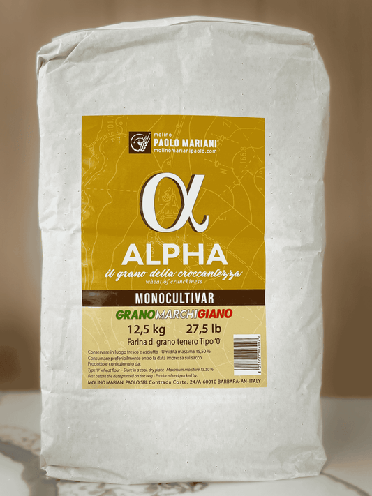 Molino Mariani Alpha Monocultivar flour ideal for crunchy dough (12.5kg/27.5lbs)