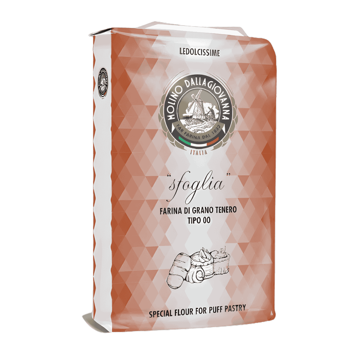 Dallagiovanna Sfoglia and Puff Pastry flour (11 lbs - 5kg)