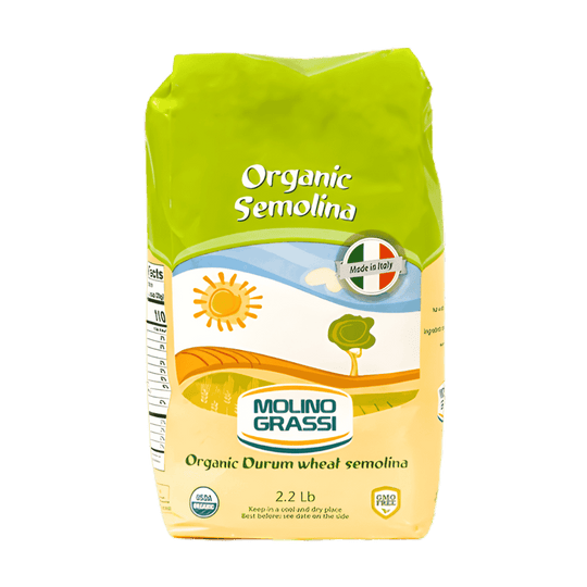 Molino Grassi Organic Durum Wheat Semolina – Italian Semolina for Past ...