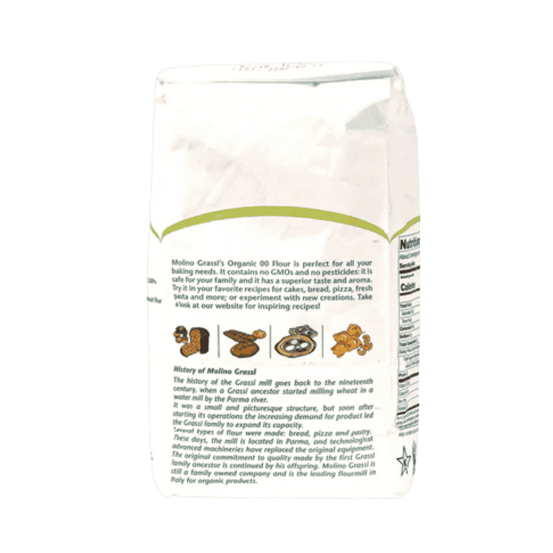 Molino Grassi Organic Italian 00 Flour – Soft Wheat for Bread, Pizza ...