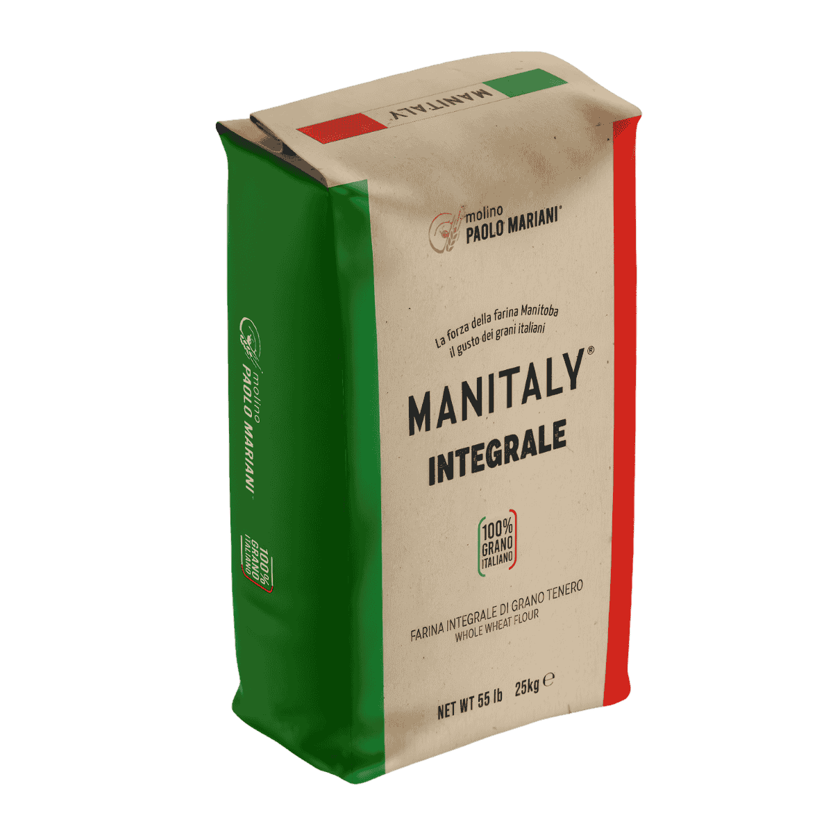 Molino Mariani Manitaly Integrale - Whole Wheat Manitoba flour from 100% Italian grains (25kg / 55 lbs)