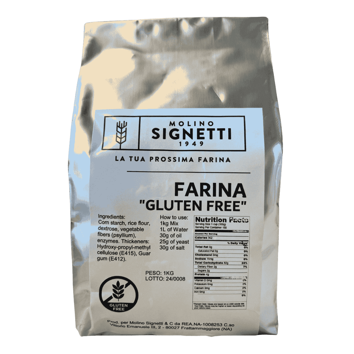 Molino Signetti - Gluten Free Flour 1kg/2.2lbs