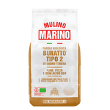Mulino Marino Organic Buratto Type 2 – Stoneground Bread & Pizza Flour (1kg/2.2lbs)