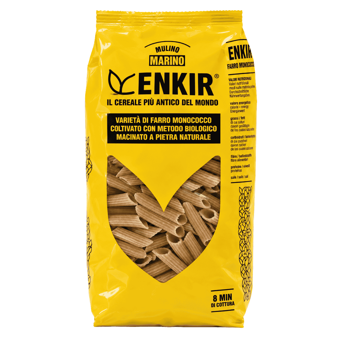 Mulino Marino Organic Enkir Pennette Pasta 500g
