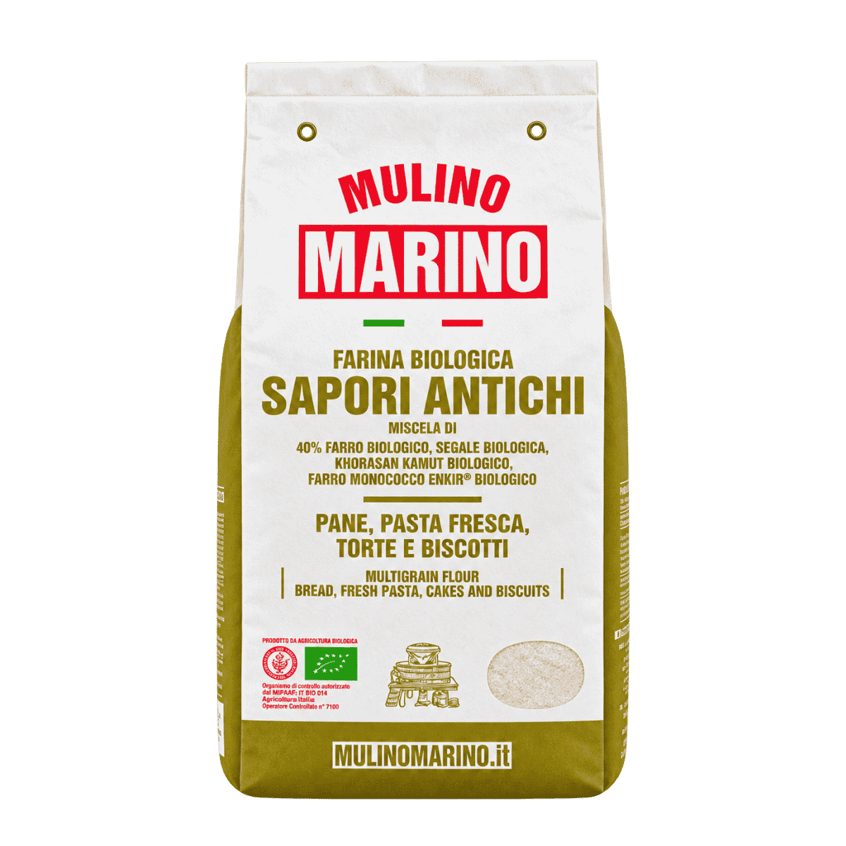 Mulino Marino Sapori Antichi Organic Ancient Grain Flour Blend (1kg/2.2lbs)