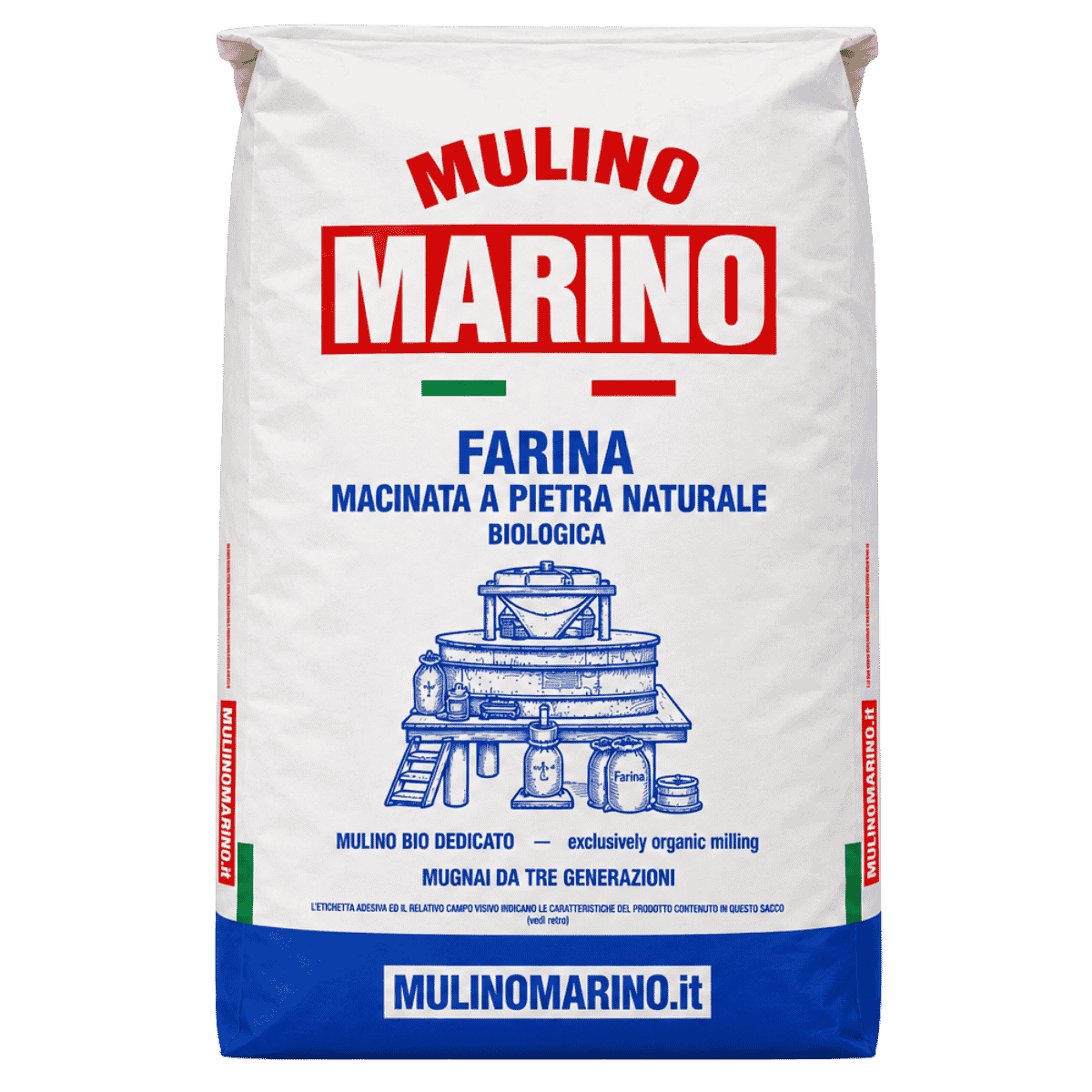 Mulino Marino Organic Sfarinato di Grano Duro (25kg/55lbs)