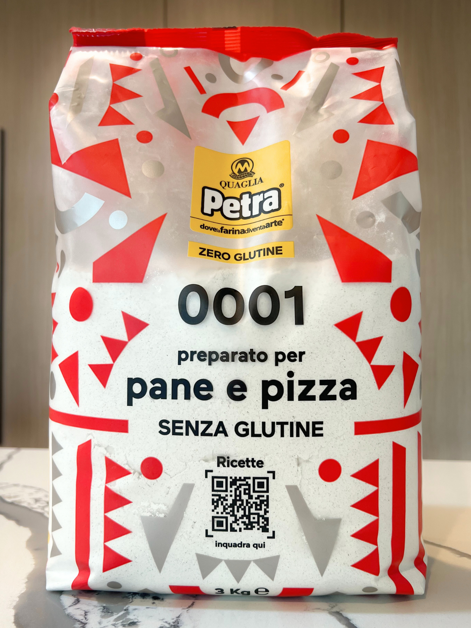 Petra 0001 Gluten Free Flour for Pizza and Bread 3kg / 6.6 lb