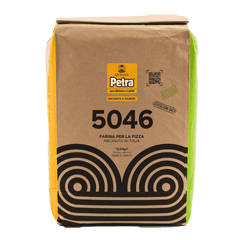 Petra 5046 Allegra 12.5 kg flour sack, angled front view showing the Petra label