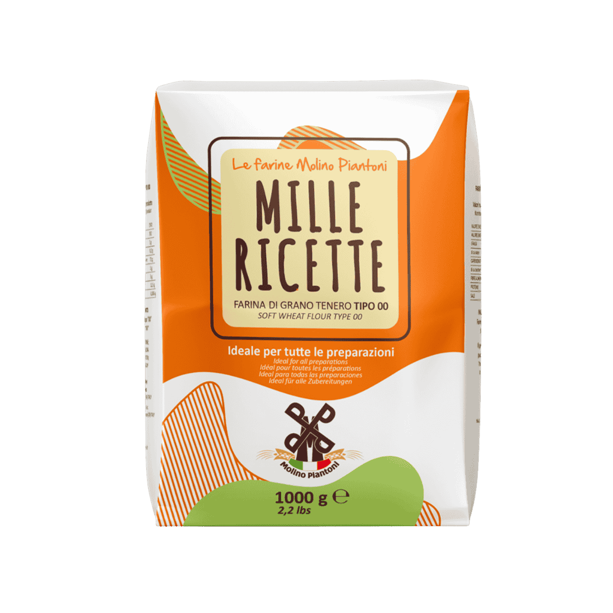 Molino Piantoni Mille Ricette Tipo 00 All Purpose Flour (1kg/2.2lbs)