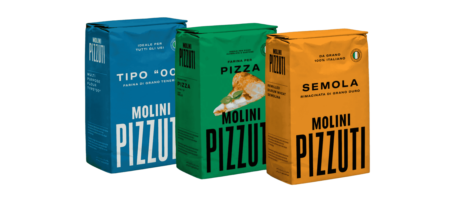 Molini Pizzuti Homemade Pasta Flour – Soft Wheat & Durum Semolina (1kg/2.2lbs)