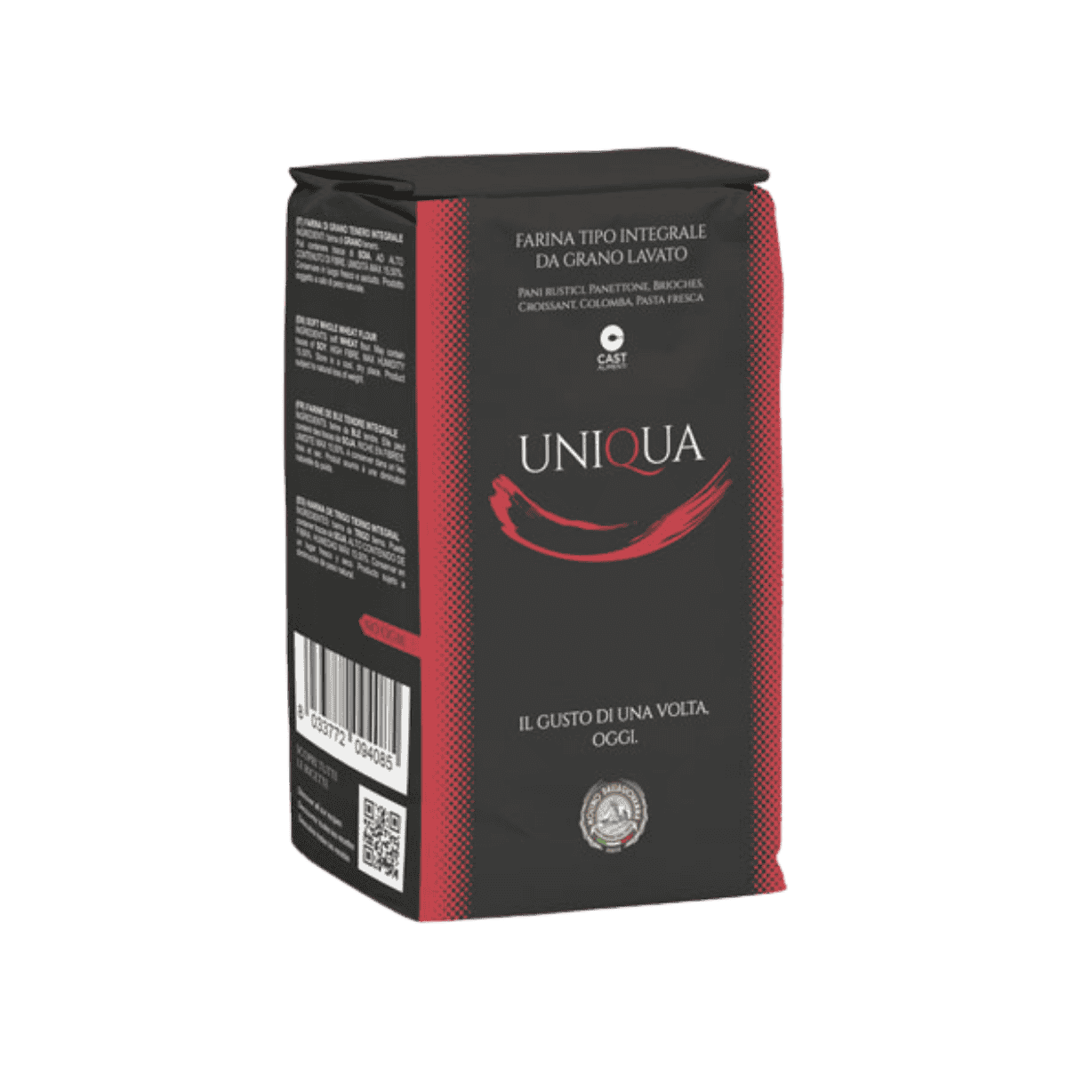 Dallagiovanna Uniqua Rossa stone-ground whole wheat flour (1kg/2.2lbs)