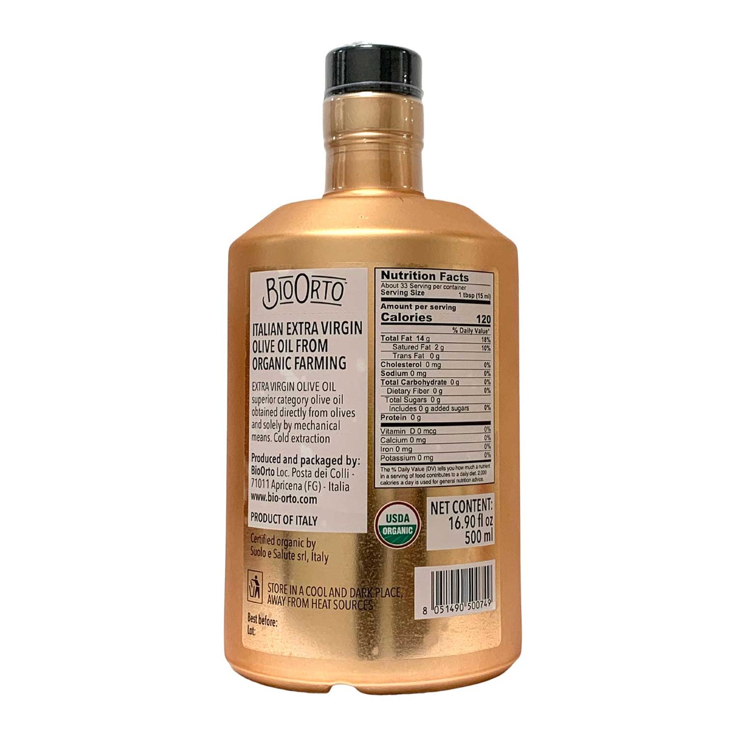 Bio Orto “Gran Cru” Ogliarola extra virgin olive oil