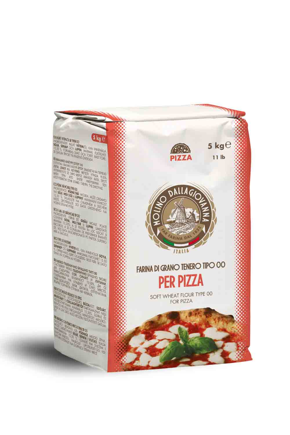 Molino Dallagiovanna S Rossa Tipo 00 Strong Pizza Flour (5kg/11lbs)