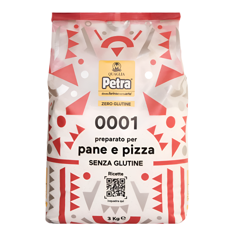 Petra 0001 Gluten Free Flour for Pizza and Bread 3kg / 6.6 lb