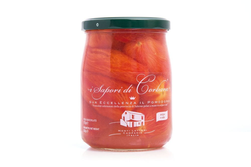 "Sua Eccellenza" whole peeled tomatoes in water and salt