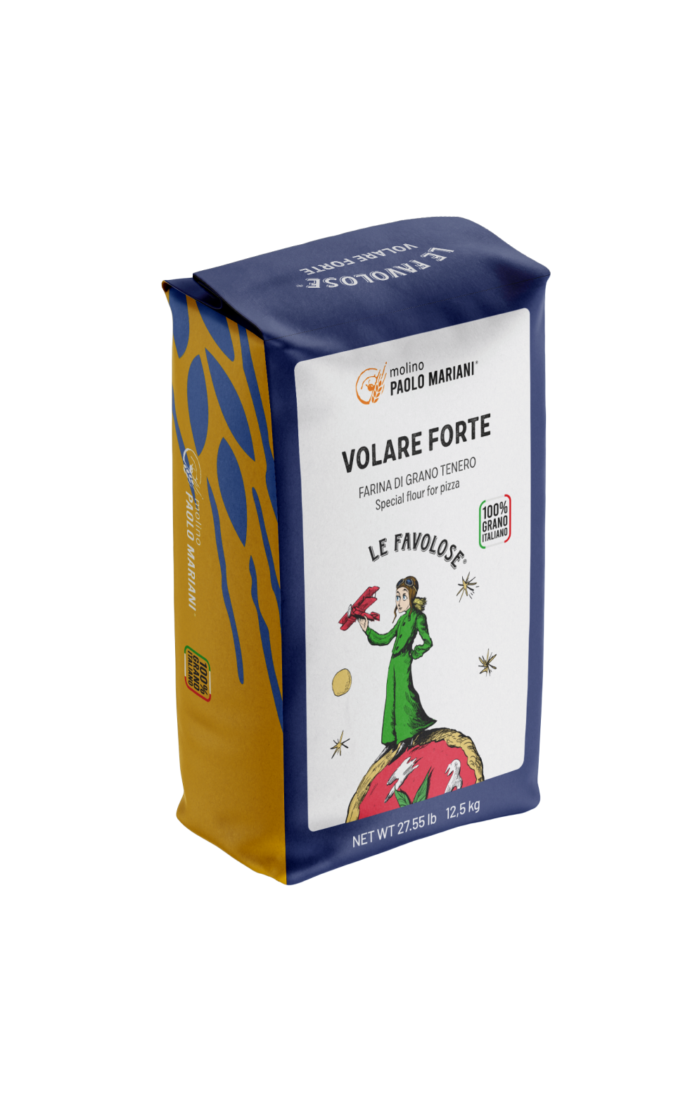 Molino Paolo Mariani Volare Forte – Premium Pizza Flour for Long Rise & High-Hydration (12.5kg/27.5lbs)